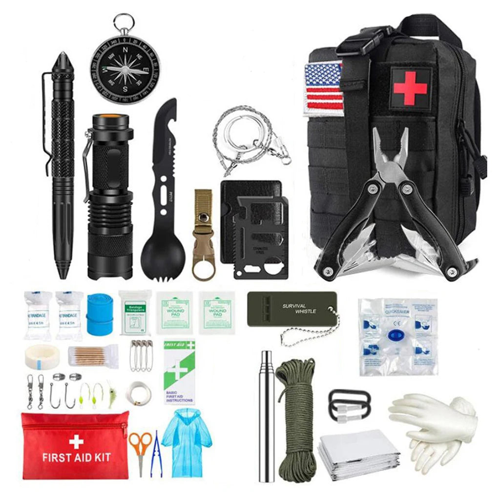 Survival First Aid Kit – Full Molle Emergency Trauma Bag for Camping & Hiking